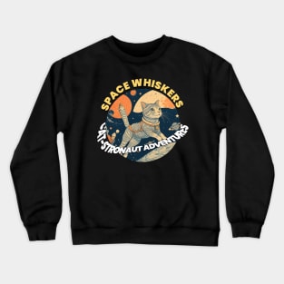 Space Whiskers: Cat-stronaut Adventures Crewneck Sweatshirt